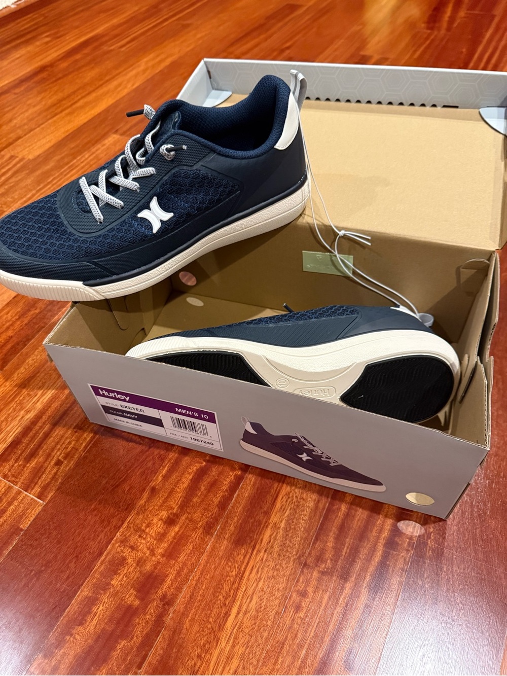 Hurley - Men’s Navy and White Mesh Sneaker